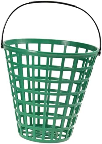 FOYTOKI Golf Basket golfballs Plastic golfball Basket golfball aids Pong Basket Holder Bucket golfball Container with Handle Stadium Plastic Container Golfs Supplies Sports Ball Storage