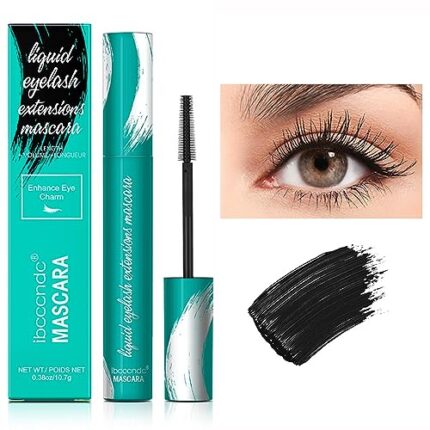 FYEBOO [2023 New] Thrive Mascara Fiber Lash Mascara Extension Voluminous, Volume and Length, Waterproof & Smudge-Proof Mascara 0.38oz/10.7g (Black)