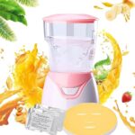 Face Mask Maker Machine Kit - Professional DIY Face Mask Machine for Fruit & Vegetable Mask - Natural Facial Mask Machine Maker for Healthy DIY Homemade Face Mask - Automatic Fruit Mask Machine (Pink)