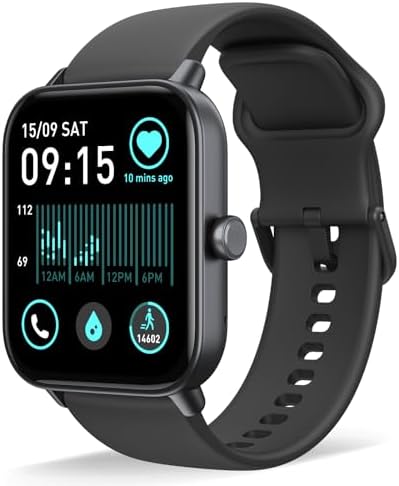 Faweio Smart Watch, Bluetooth 5.3 Answer/Make Call, Alexa Built in, 1.8" Fitness Tracker with Heart Rate SpO2 Sleep Monitor, Smart Watches for Men Women iPhone Android Compatible IP68 Waterproof