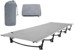 Finderomend Ultralight Camping Cots for Adults,Foldable Portable Compact Sleeping Cots with Pillow Easy Set Up for Camping Hiking Mountaineering Backpacking Beach 300Lbs Support