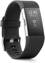 Fitbit Charge 2 Heart Rate + Fitness Wristband, Black, Small (US Version), 1 Count