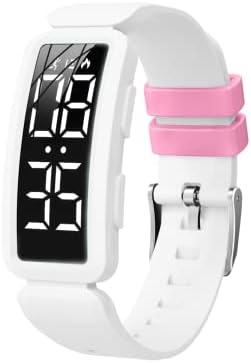 Fitness Tracker Kids Watch, Fitness Watch for Kids, Step Counter Pedometer Waterproof Watch, Sports Activity Tracker for Kids, Girls and Boys Watch, Teen Boy Gift Ideas