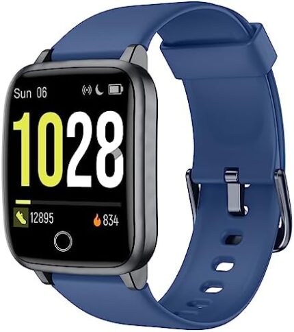 Fitness Tracker Watch with Heart Rate Monitor, Activity Tracker with Pedometer, Sleep Monitor, Calories & Step Counter, IP68 Waterproof Smart Watch for Women Men Health Fitness Watch for Sports