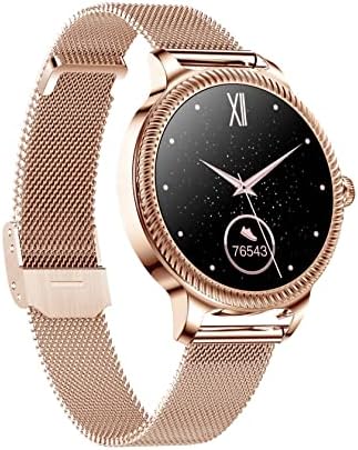 Fitness Trackers for Women Smart Watches for iPhones Android Phone, Bluetooth Step Counter Wrist Strap Smart Watch Band for Sports, Silver