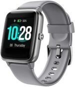 Fitpolo Smart Watches for Men Women, Smart Watch [Fitness Watch] for iPhone Android, Fitness Tracker Pedometer Heart Rate Monitor, Activity Trackers and Smartwatches IP68 Swimming Waterproof, Grey