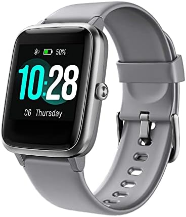 Fitpolo Smart Watches for Men Women, Smart Watch [Fitness Watch] for iPhone Android, Fitness Tracker Pedometer Heart Rate Monitor, Activity Trackers and Smartwatches IP68 Swimming Waterproof, Grey