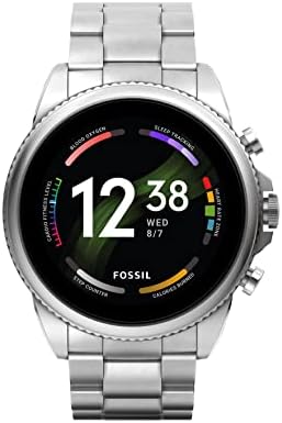 Fossil Gen 6 44mm Touchscreen Smart Watch for Men with Alexa Built-In, Fitness Tracker, Activity Tracker, Sleep Tracker, GPS, Speaker, Music Control, Smartphone Notifications