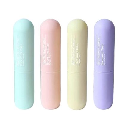 Four Girls' Card Pockets Perfume Gift Box With Solid Body Balm For Lasting Fragrance For Teens Mini Womens Perfumes Womens Small Teen For Boys Mix Top Cotton Candy Spray Mini (Purple, One Size)