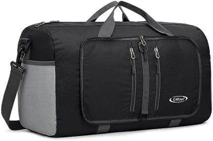 G4Free 40L 65L Foldable Duffel Bag Water Resistant Carry On Tote Bag Lightweight Packable Duffel Bag for Travel Overnight Weekender Bag for Men Women