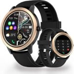 GAMSARO Smart Watch for Android Phones iPhone Compatible Light Aluminium Case Sports Fitness Tracker, 1.32'' HD Display Water Resistant Full Touch Watch Heart Rate Monitor Sleep Tracker for Men Women