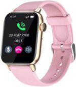 GT HITGX Smart Watch 1.72" Fitness Tracker Smart Watches for Women with Voice Control 300mAh Smartwatch 100+ Sports Modes Watch Pedometer for iPhone Android Phones Watch (Answer/Calls)