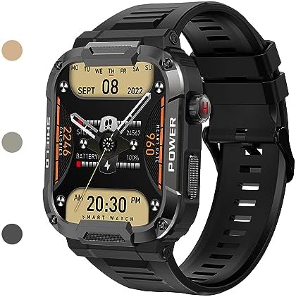 Gard Pro Ultra Smart Watch, Gard Pro Rugged Smart Watch, Waterproof Dust-Proof, Multiple Sports Modes (Black)