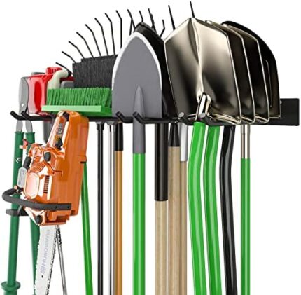 Godboat Garage Organization, Tool Organizer, Garage Storage, Garden Tool Organizer, Heavy-Duty Design, Keeps Tools Well-Organized, Max Load 220 lbs, Perfect for Fathers Day, Garage Gifts for Men