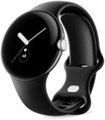 Google Pixel Watch - Android Smartwatch with Fitbit Activity Tracking - Heart Rate Tracking - Matte Black Stainless Steel case with Obsidian Active band - LTE