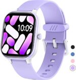 HENGTO Fitness Tracker Watch for Kids, IP68 Waterproof Kids Smart Watch with 1.4" DIY Watch Face 19 Sport Modes, Pedometers, Heart Rate, Sleep Monitor, Great Gift for Boys Girls Teens 6-16 (Purple)