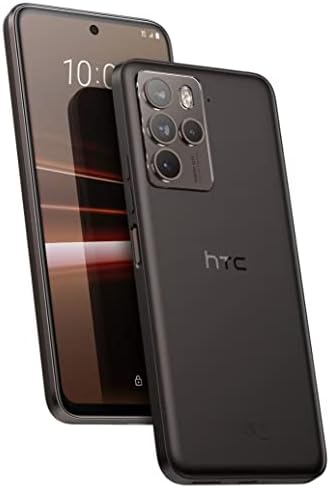 HTC U23 Pro 5G Dual 256GB 8GB RAM Factory Unlocked (GSM Only | No CDMA - not Compatible with Verizon/Sprint) NGP Wireless Charger Included, Global Version, Mobile Cell Phone – Black