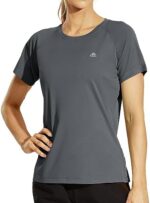 Haimont Women's Athletic Short Sleeve T-Shirts UPF 50+ Sun Protection Quick Dry Workout Running Tee Tops Moisture Wicking