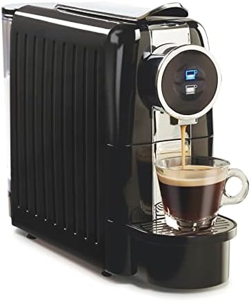 Hamilton Beach Espresso Machine, Compatible with Nespresso Pods, Single Serve Coffee Maker, Powerful Italian 19 Bar Pump, 22 oz. Water Reservoir, Custom Cup Size, Holds 13 Capsules, Black (40726)