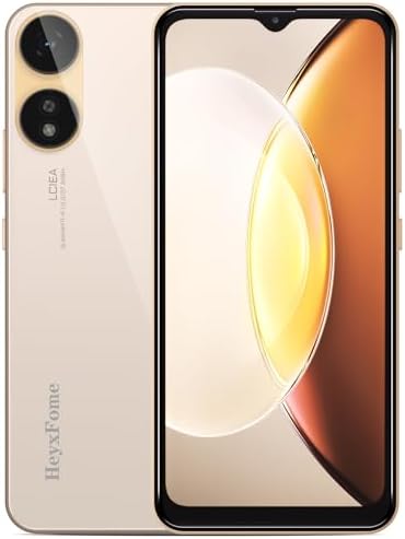 HeyxFome X1 2023 New 4G LTE GSM Unlocked Cell Phone 6.5” HD+ Screen Mobile Phones 4000mAh Android 10 Smart Phone 16MP Smartphone Dual SIM (for T-Mobile Metro Mint Tello USA Market) Face Unlock (Gold)