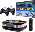 HiAvenire Super Console X3 Plus Retro Game Console Pre-Installed in 114000+ Games, Android 9.0 and Emuelec 4.5 Game System in 1, s905X3 Chip,with 2 Gamepads(256G)