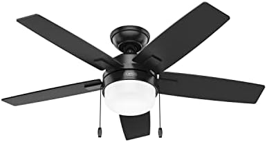 Hunter Fan Company 52486 Anisten Ceiling Fan, Matte Black