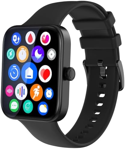 Hvlgmrc Smart Watch Fitness Tracker - Smart Fitness Tracker Watches for Android/iOS Phones, Bluetooth Call and Text Message, Sleep Monitor, Heart Rate - Android Smartwatch for Women Men