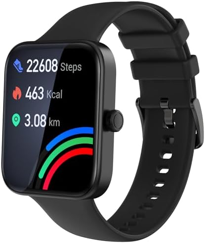 Hvlgmrc Smart Watch Fitness Tracker with Answer/Make Calls, IP68 Waterproof, Heart Rate, Blood Oxygen, Sleep Tracker, Activity Tracking, Step Counter, Calories Counter, Distance Counter, Sport Modes