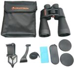 ITSPWR Bundle containing Celestron 12X60 SkyMaster PORRO Binocular, Astronomy/Outdoor Enthusiasts, Long Range Viewing, Multi-Coated Optics, and Telescope Phone Adapter and Telescope Tripod Adapter