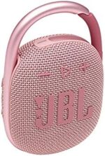 JBL Clip 4 - Portable Mini Bluetooth Speaker for home, outdoor and travel, big audio and punchy bass, integrated carabiner, IP67 waterproof and dustproof, 10 hours of playtime (Pink)