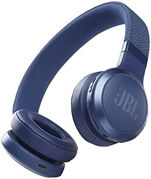 JBL Live 460NC - Wireless On-Ear Noise Cancelling Headphones with Long Battery Life and Voice Assistant Control - Blue, Medium