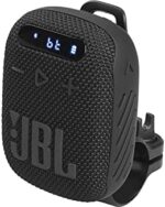 JBL Wind 3 Portable Bluetooth Speaker and FM Tuner Radio for Bike Handlebars