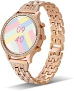 JENYNG Smart Watches for Women (Answer/Make Call) for Android iOS Phones 1.32" HD Full Touch Screen Fitness Tracker Heart Rate Sleep Monitoring AI Voice Control Pedometer Waterproof