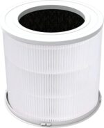 JOWSET AP301/AP302/AP303 Air Purifier Replacement Filter, H13 True HEPA Air Purifier Filter for CADR 300+ m³/h Air Purifier, Activated Carbon, Original 1 Pack, White