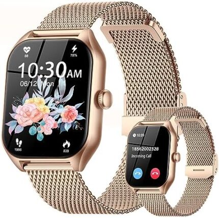 JYNZYUPO Smart Watch for Men Women,(Answer/Make Call) 1.84" Touch Screen Waterproof, More+ Sport Modes, Fitness Activity Tracker, Heart Rate Sleep Monitor, Pedometer, Smart Watches for Android iOS