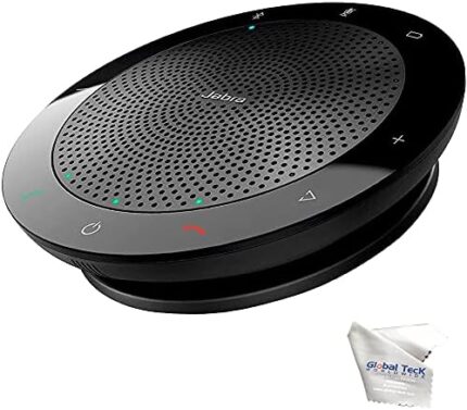 Jabra Speak 510 Speaker Wireless Bluetooth Speakerphone - Portable Small Conference Microphone, Phone and Computer Compatible, MS Teams Skype, GTW Microfiber
