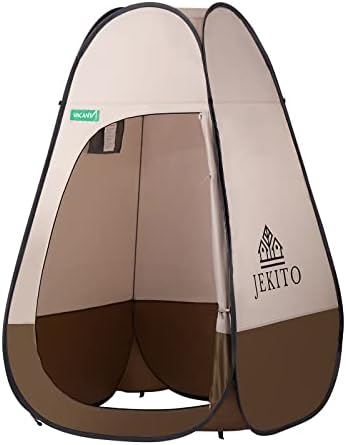 Jekito Pop Up Pod Changing Room Privacy Tent – Instant Portable Outdoor Shower Tent, Camp Toilet, Rain Shelter for Camping & Beach – Lightweight & Sturdy, Easy Set Up, Foldable - with Carry Bag