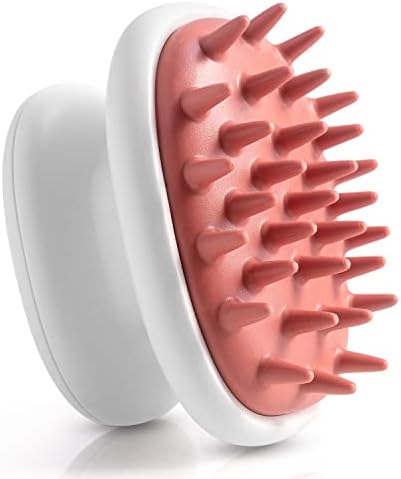 KAMEDIS Scalp Massager Brush for Hair Care - Gentle Scalp Scrubber, Exfoliator & Dandruff Scrub Away - Use with Shampoo for Scalp Scrub, Hair Massage - Head Massager Suitable for Men, Women, Kids