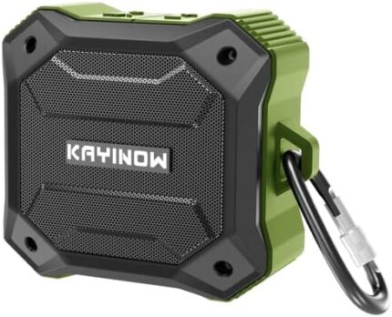 KAYINUO JIAYINNUOXIN New Upgraded 5W IPX7 Waterproof Bluetooth Speaker Portable Vibrating Wireless Speaker Loud Stereo Sound, TWS Stereo Pairing, 12 Hours, Bluetooth 5.0, Built-in Mic for Outdoors