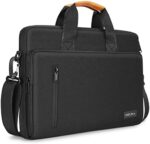 KIZUNA Laptop Bag Case 14 Inch Computer Shoulder Sleeve Briefcase For 15" Macbook air M2 2023/Lenovo Flex 14/14" HP EliteBook 840 G5/HP Pro 14 G3/Dell Latitude 7490 5490/15" Surface Laptop 3,Black