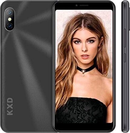 KXD 6A Unlocked Cell Phone | 3G Smartphone | 5.5” Full-Screen Display | 2500mAh Battery | 8MP + 5MP Camera | Dual SIM Android Phone | 8GB ROM | US Version | Black