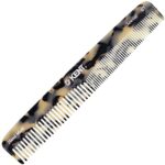 Kent 6T TW Fine Tooth Comb and Wide Tooth Hair Comb - Handmade Styling Comb for Hair Care, Barber Combs, and Beard Combs For Men - Hair Styling Grooming Hair Combs for Men, Women and Kids - Hair Care for Wet or Dry, Medium to Thick Hair and Beards