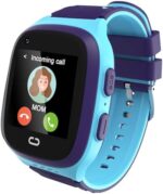 Kids GPS Tracker Watch Cell Phone Smart Watch for Boys with Calling, SOS Button, GPS, Wi-Fi, Games, Step & Sleep Monitor for Boys Ages 5-7 8-10 Years - Gift for Birthday & Christmas (Blue)