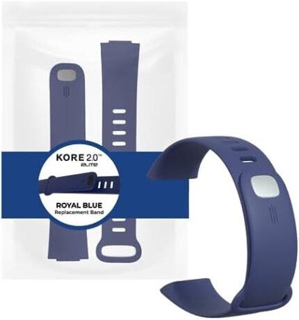 KoreHealth Kore 2.0 Elite Fitness Tracker Replacement Band - For Kore Elite Activity & Fitness Trackers l Soft Fitness Watch Wristband l Heart Rate Monitor Accessories | Available in Four Colors
