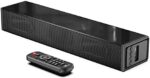 LARKSOUND Small Sound Bar for TV, PC, Gaming, Surround Sound System, Mini TV Speaker Soundbar with Bluetooth/HDMI ARC/Optical/AUX/USB Connections