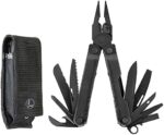 LEATHERMAN, Rebar Multitool with Premium Replaceable Wire Cutters and Saw, Black with MOLLE Sheath