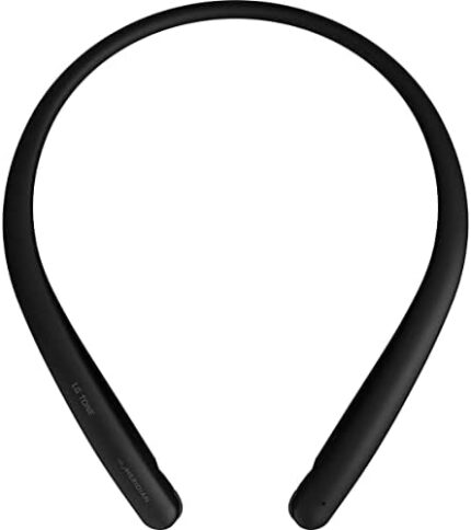 LG Tone Style HBS-SL5 Bluetooth Wireless Stereo Neckband Earbuds Tuned by Meridian Audio,Black, 2.3