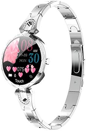 LONGLU Smart Watch for Women, Smartwatch Compatible for IOS Android iPhone Samsung Phones. Fitness Tracker With Heart Rate Blood Pressure Waterproof Bluetooth Pedometer Sleep Activity Tracker (Silver)