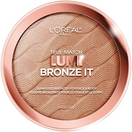 L’Oréal Paris Cosmetics True Match Lumi Bronze It Powder Bronzer For Face And Body, Medium, 0.41 Fluid Ounce