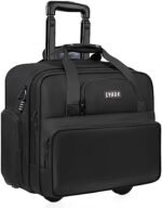LYAUK Rolling Laptop Bag Men Women with Wheels, Anti Theft Rolling Briefcase for 17.3 inch Laptop, Water Resistant Overnight Rolling Computer Bag Carry on Laptop Briefcase for Travel/Work/Business